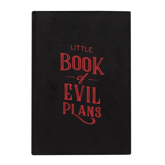 Stationery: Little Book Of Evil Plans Velvet A5 Notebook