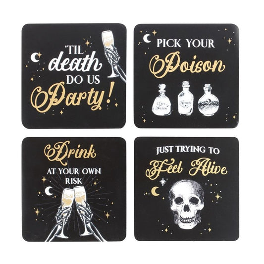 Tableware: Til Death Do Us Party Coaster Set