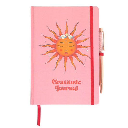 Stationery: The Sun Gratitude Journal with Rose Quartz Pen