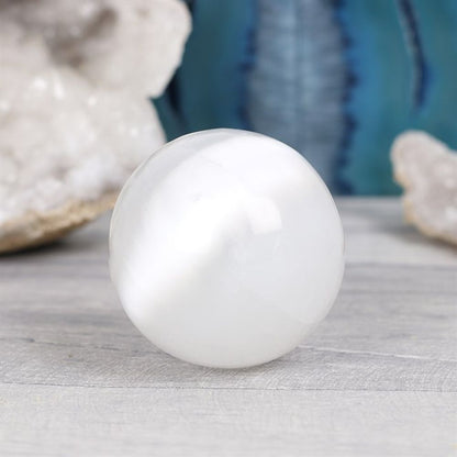 Small Selenite Sphere "Crystal Ball"